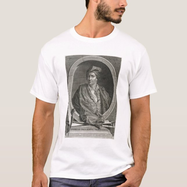 T-shirt Andrea Palladio (1508-80) gravado pelo Pica de (Frente)