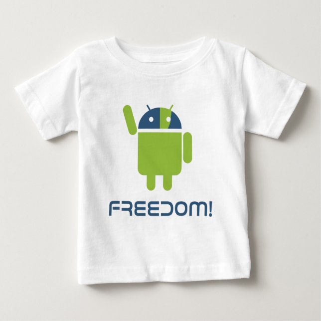 T-shirt Android=Liberdade (Frente)