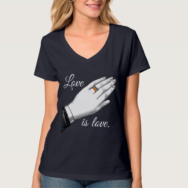 T-SHIRT ANEL DE NOIVA ORGULHO AMOR (Frente)