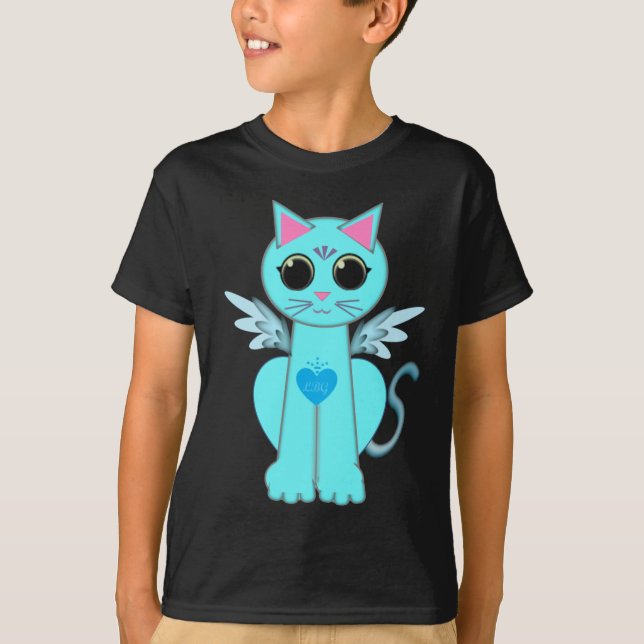 T-shirt Angel cat (Frente)