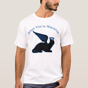 T-shirt Angel Cat Na Frente