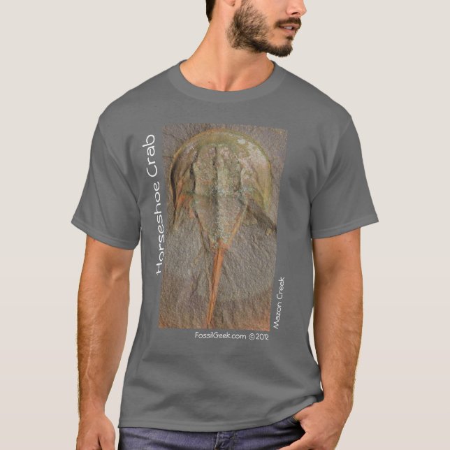 T-shirt Angra "caranguejo em ferradura " de Mazon (Frente)