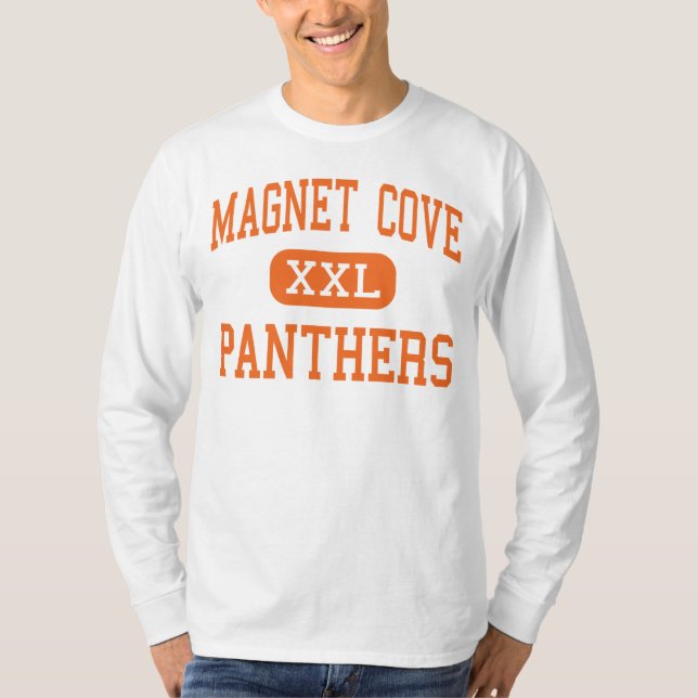 T-shirt Angra do ímã - panteras - alta - Malvern Arkansas (Frente)