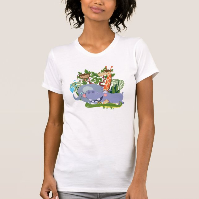 T-shirt Animais bonitos do safari (Frente)