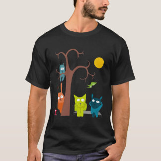 T-shirt Animais da noite