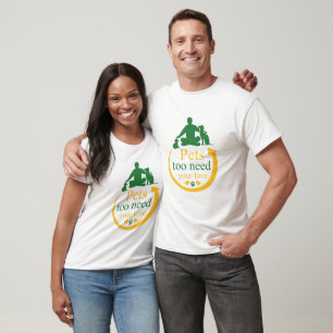 T-shirt animais de estimação também precisam do seu amor