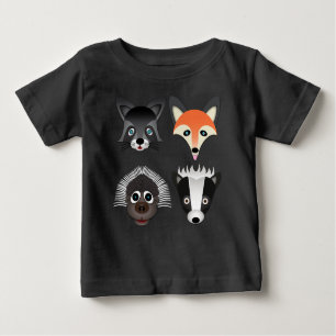 T-shirt Animais Selvagens - Camisa-T de Baby Fine Jersey