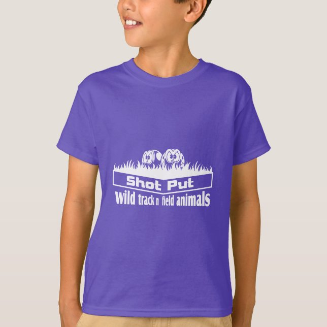 T-shirt animais selvagens de via e de campo (Frente)
