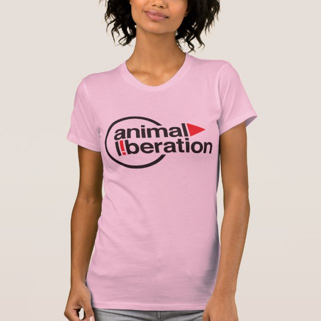 T-shirt animal da libertação (Frente)