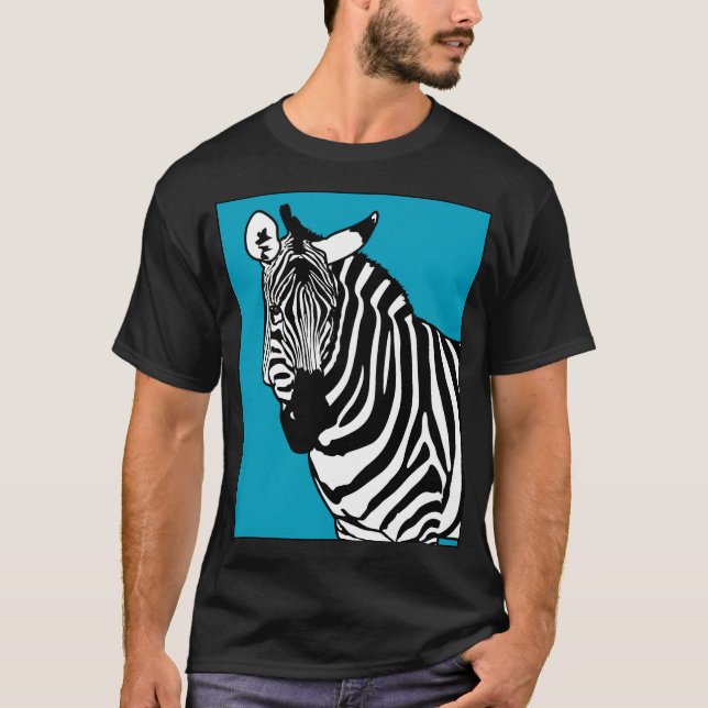 T-shirt Animal legal da zebra (Frente)