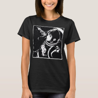 T-Shirt anime de moça espacial
