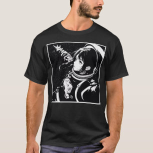 T-Shirt anime de moça espacial