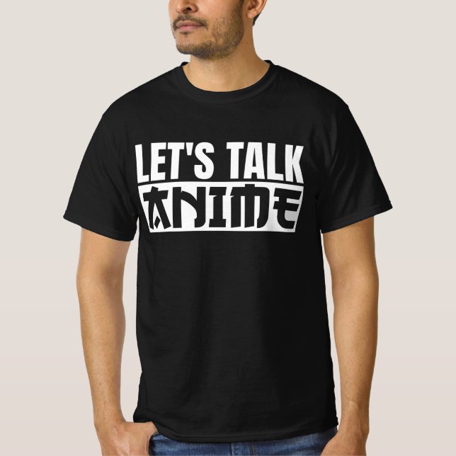 T-Shirt Anime do vamos Talk (Frente)