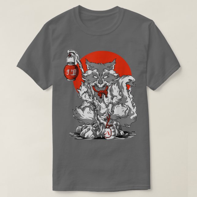 T-Shirt Anime Tengu Wolf (Frente do Design)