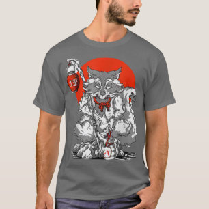 T-Shirt Anime Tengu Wolf