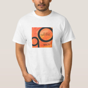 T-shirt Aniversário alaranjado do 90 da década