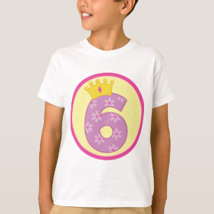 T-shirt Aniversário das meninas 6o