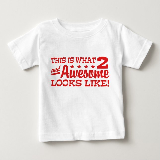 T-shirt Aniversário de 2 anos (Frente)