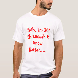 T-shirt Aniversário de 30 anos
