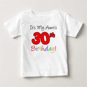 T-shirt Aniversário de 30 anos da tia