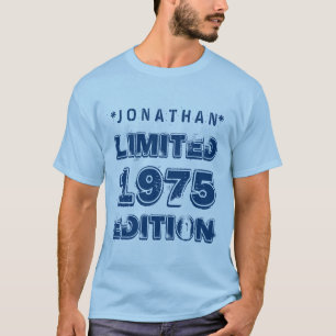 T-shirt aniversário de 40 anos 1975 Limited Edition D02 P