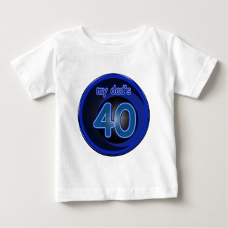 T-shirt aniversário de 40 anos pai