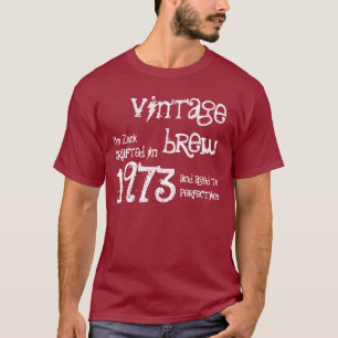 T-shirt aniversário de 40 anos Presente 1973 Vintage Brew