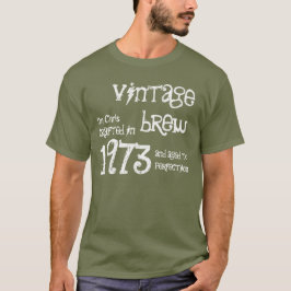 T-shirt aniversário de 40 anos Presente 1973 Vintage Brew