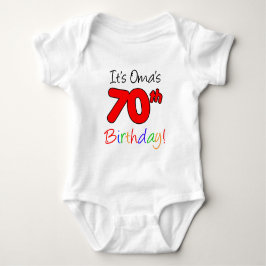 T-shirt Aniversário de 70 anos da Oma