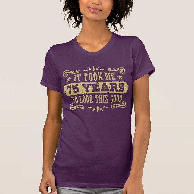 T-shirt Aniversário de 75 anos (Frente)