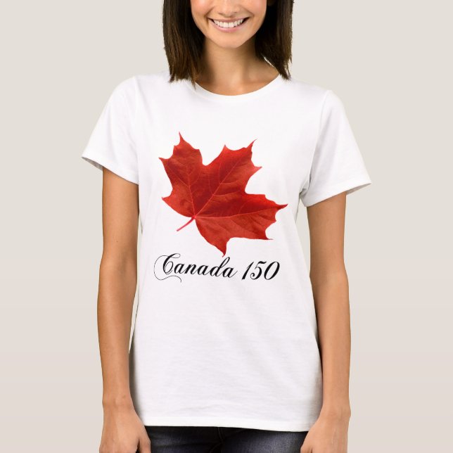 T-shirt Aniversário de Canadá o 150th (Frente)