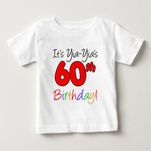 T-shirt Aniversário de Yia-Yia o 60th
