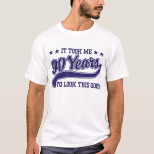 T-shirt aniversário do 90