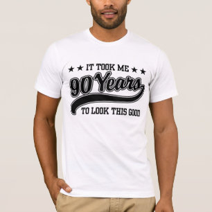 T-shirt aniversário do 90