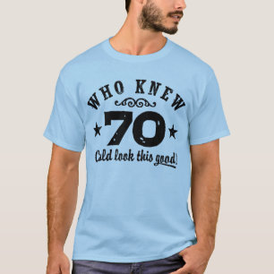 T-shirt Aniversário engraçado do 70