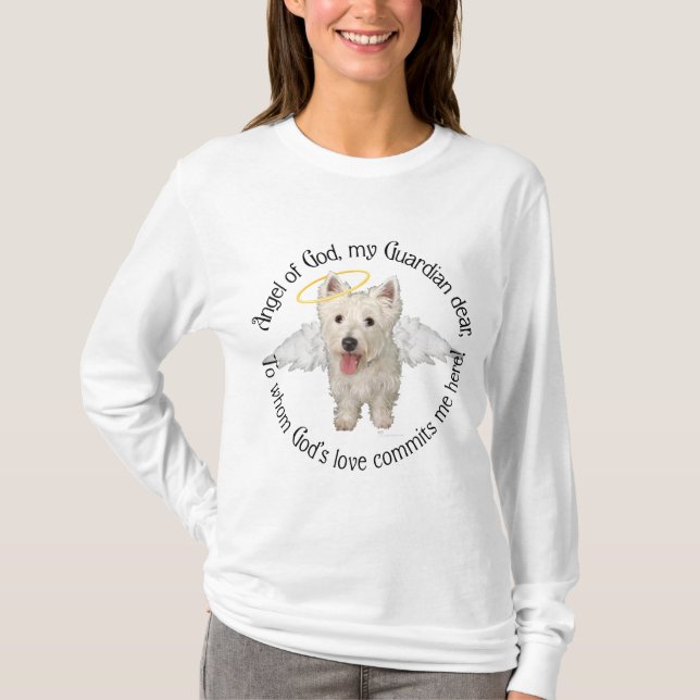 T-shirt Anjo da Guarda Westie (Frente)