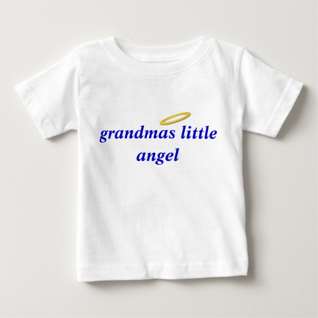 T-shirt anjo pequeno de vovó (Frente)