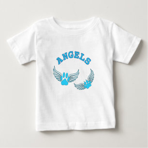T-shirt Anjo Pet Pws De Azul