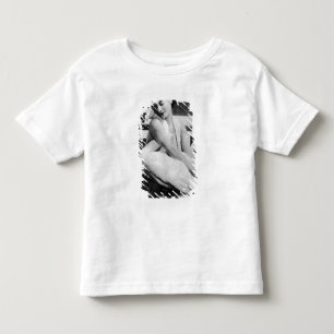T-shirt Anna Pavlova com o seu balde de estimação Jack, c.