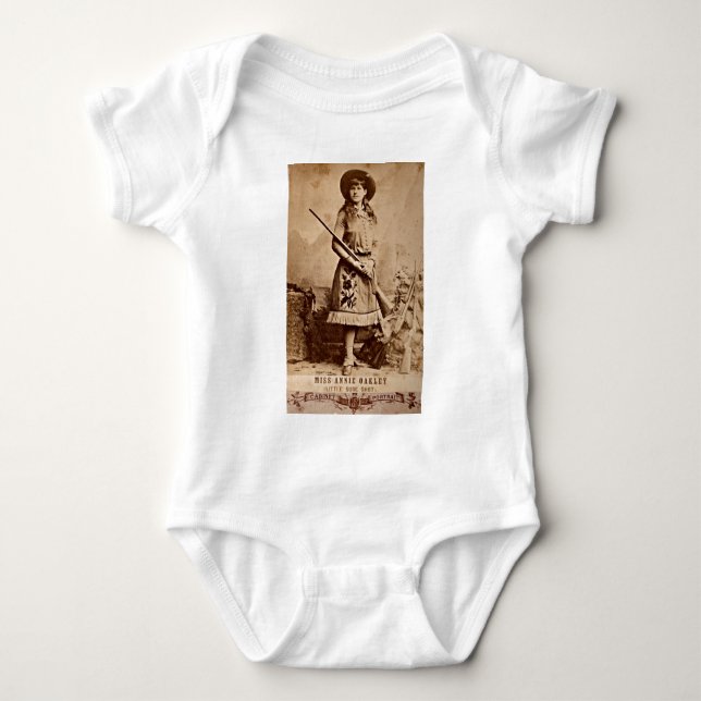 T-shirt Annie Oakley Sepia (Frente)