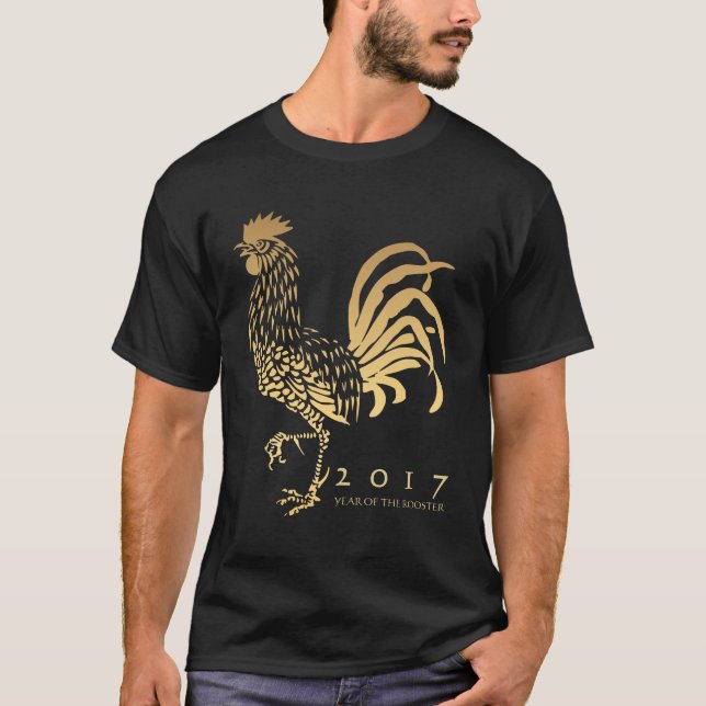 T-shirt Ano Chinês de Tee, personalizado do Zodíaco (Frente)