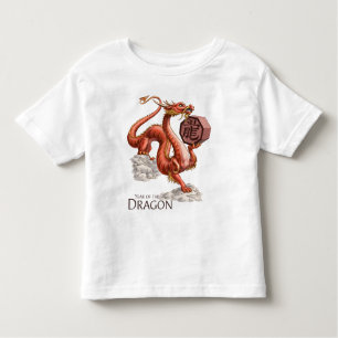 T-shirt Ano da Arte Zodiaca Chinesa do Dragão