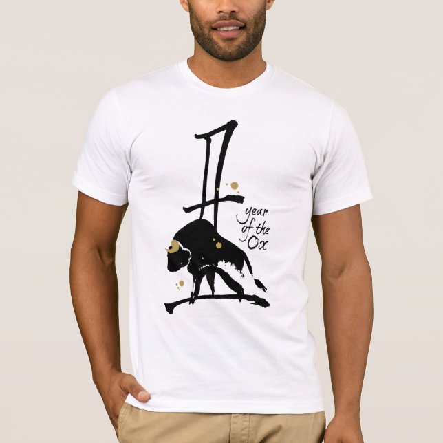 T-shirt Ano do boi - zodíaco chinês (Frente)