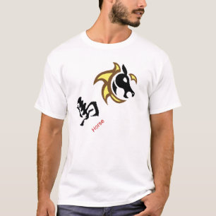 T-shirt Ano do Cavalo - 2014, Tee Zodiac Chinês