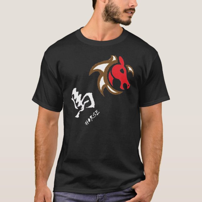 T-shirt Ano do cavalo - 2014, zodíaco chinês (Frente)