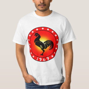 T-shirt Ano do galo 1969