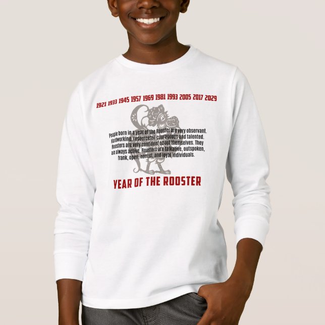 T-shirt Ano dos Traços de Galo (Frente)