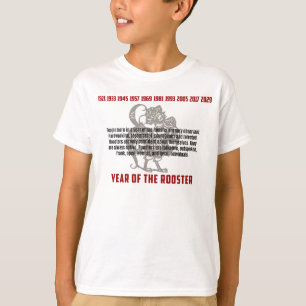T-shirt Ano dos traços do galo