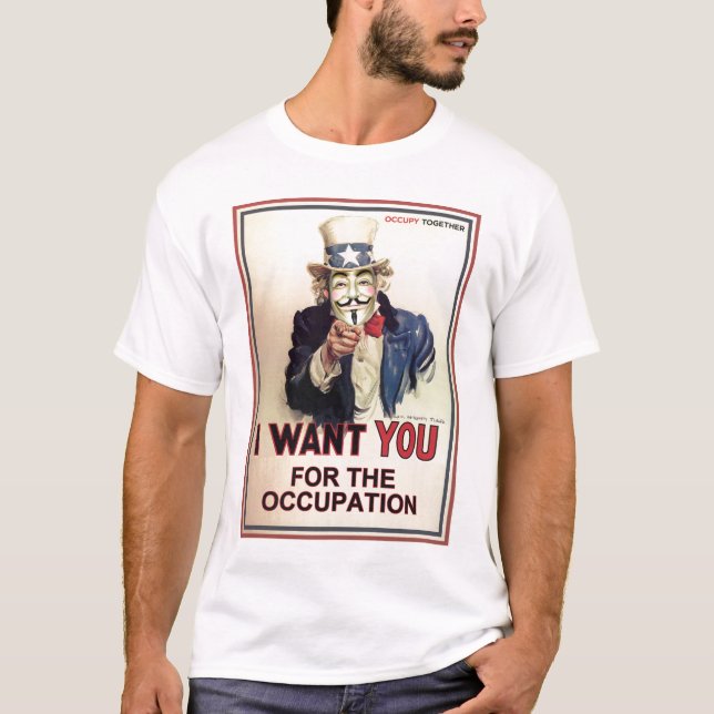 T-shirt anónimo de Sam (Frente)