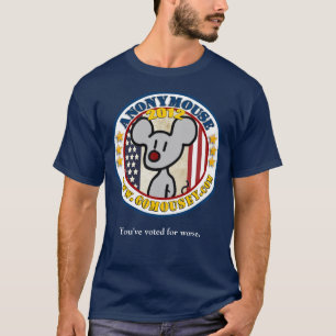 T-shirt Anonymouse 2012 - Presidencial para as caras
